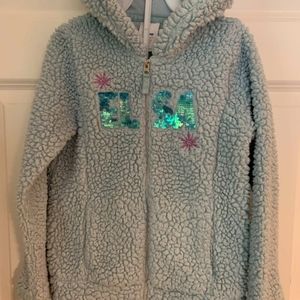 Disney Elsa fleece jacket with hoodie
